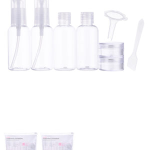 PORTABLE 8-PIECE TRAVEL BOTTLE SET