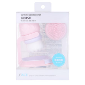 SOFT EXFOLIATING CLEANSING BRUSH(INCLUDES HOLDER&SILICONE BRUSH HEAD)